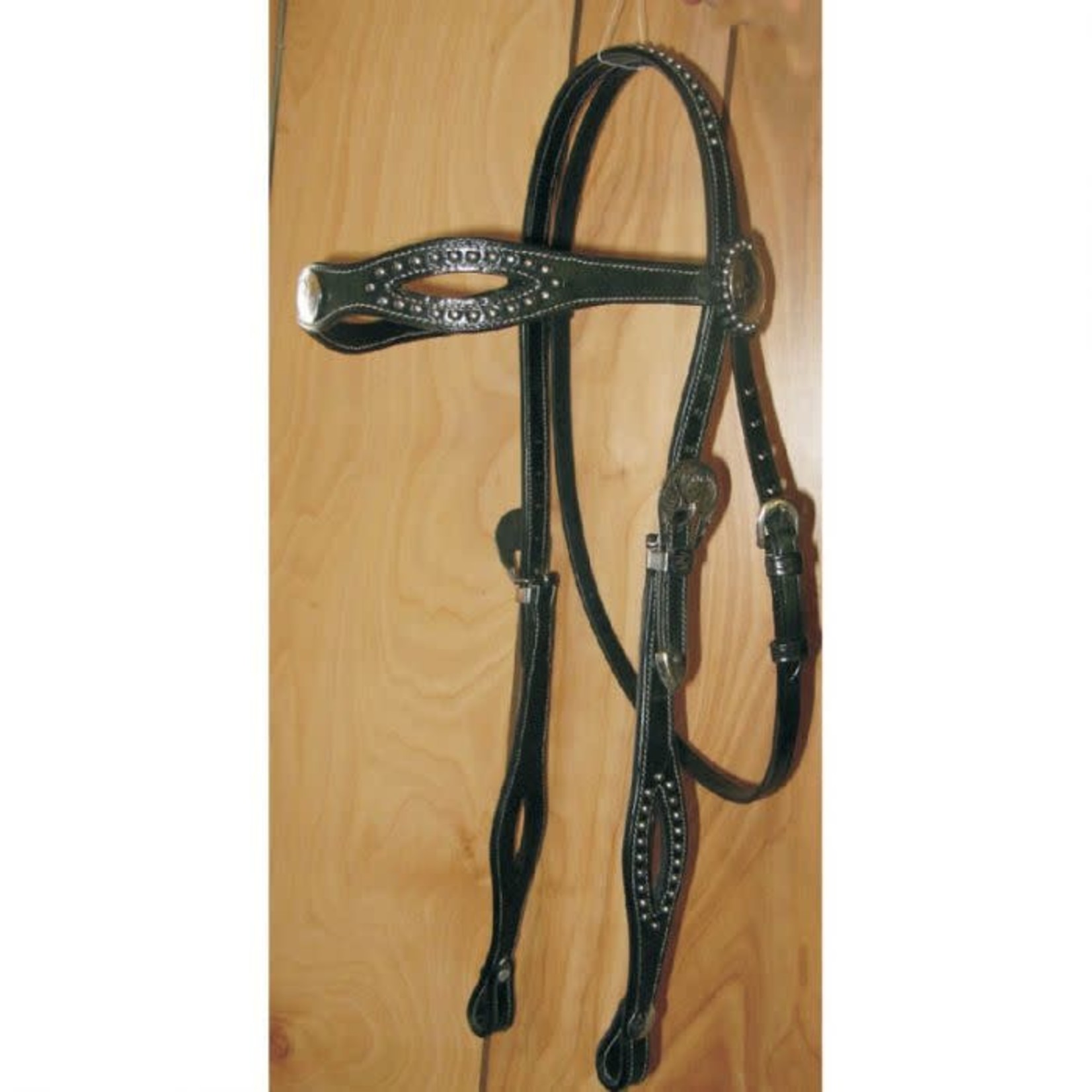 Ger-Ryan Silver Dots and Choncos Headstall with Reins
