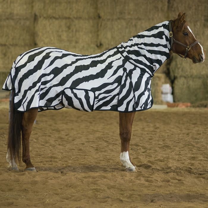 Deluxe Zebra Print Fly Sheet Stick and Stone Tack Shop