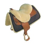 Western Saddle Sheepskin Seat Saver