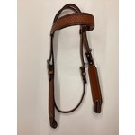 Country Legends Two Tone Headstall with Basket Weave