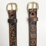 Horse Shoes & Boots Leather Belt