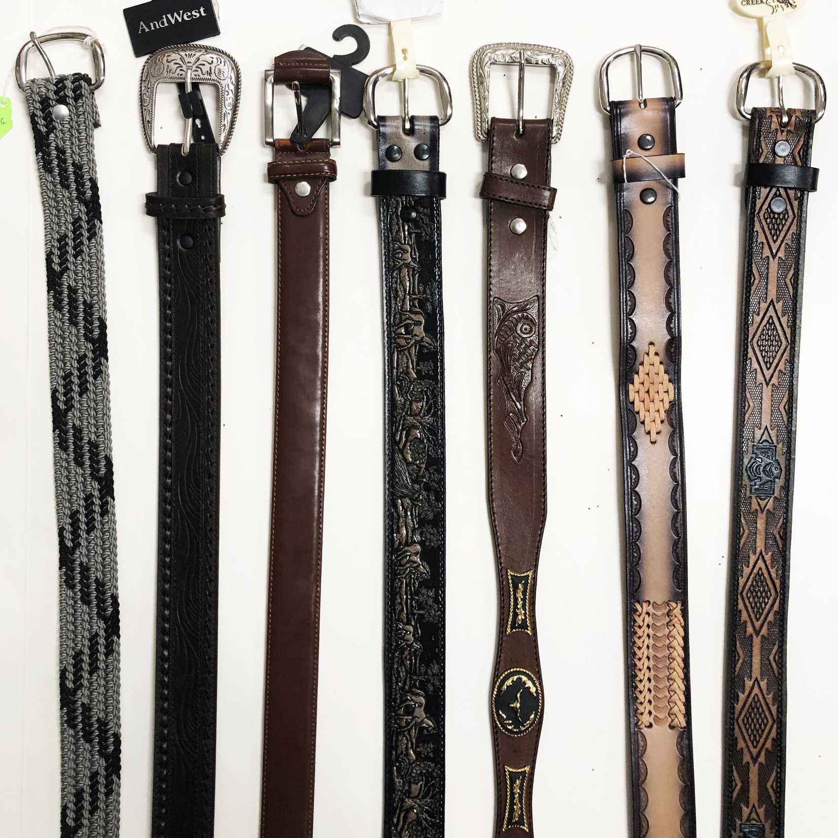 AndWest Stitched Leather Belt