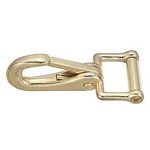 Solid Brass Quick Fix Halter Snap with Roller