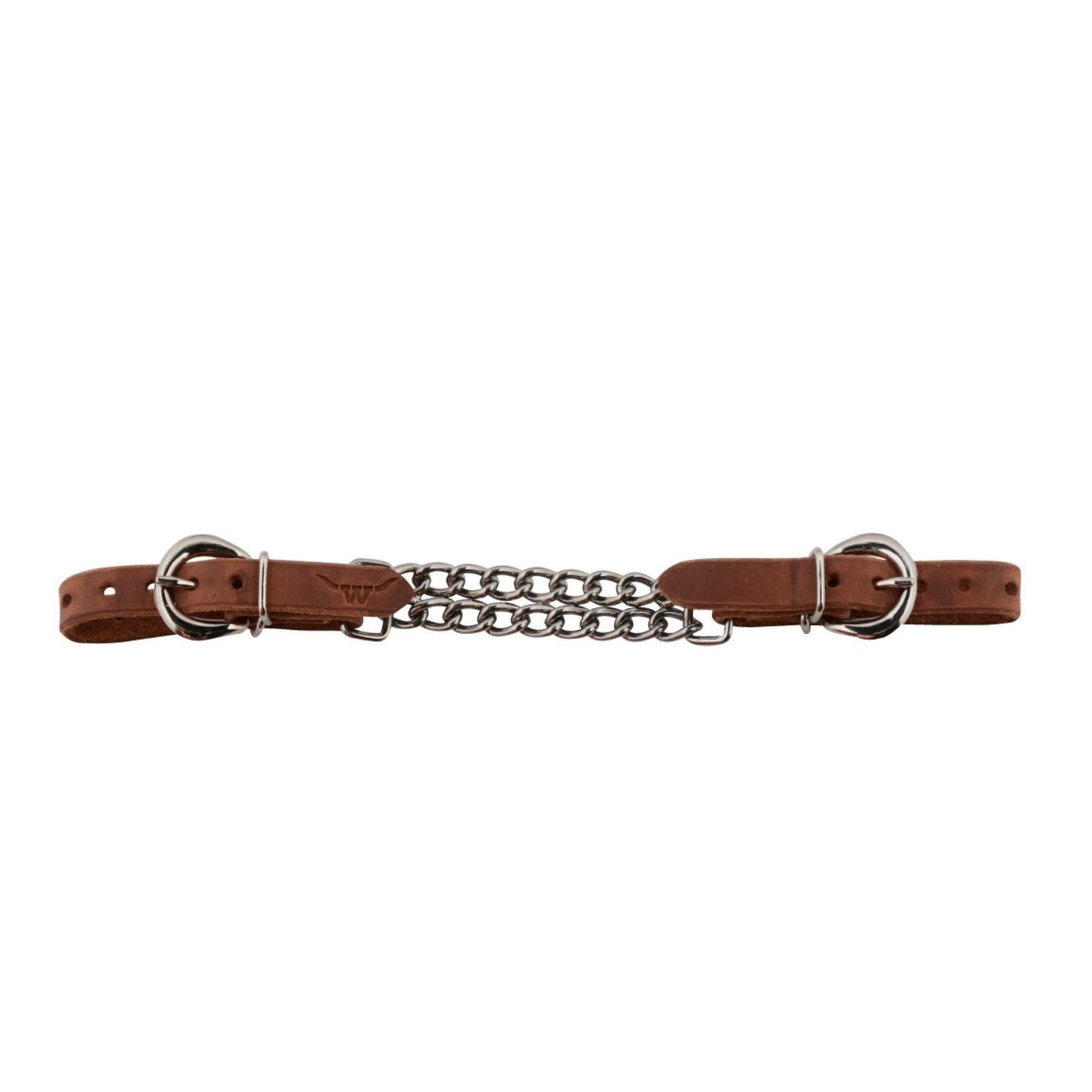 Western Rawhide Double Chain Curb Strap