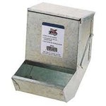 Pet Lodge Galvanized Metal Feeder with Lid
