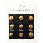 Western Rawhide Rowel Card - Assorted Solid Brass - Singles