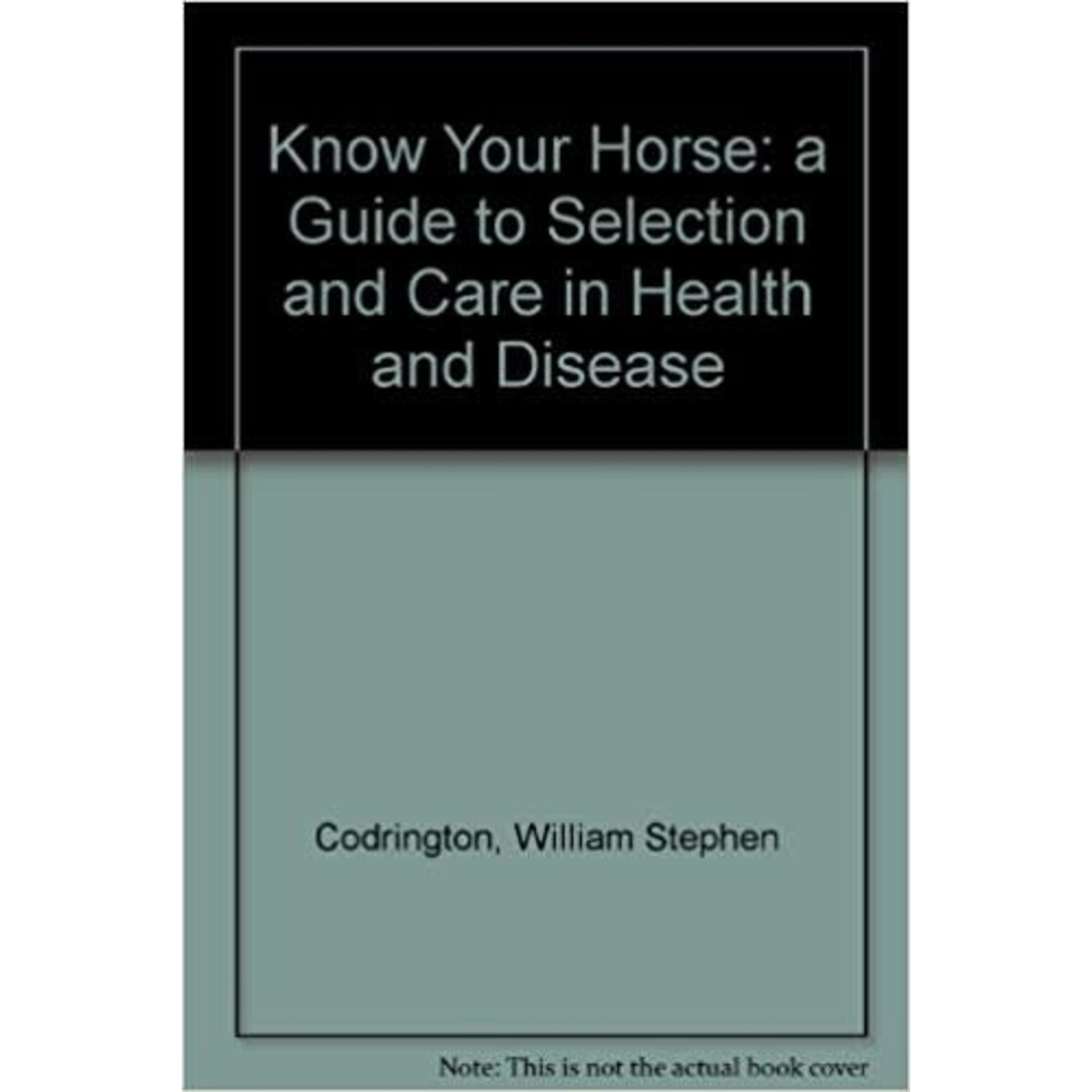Know Your Horse in Health and Disease Book