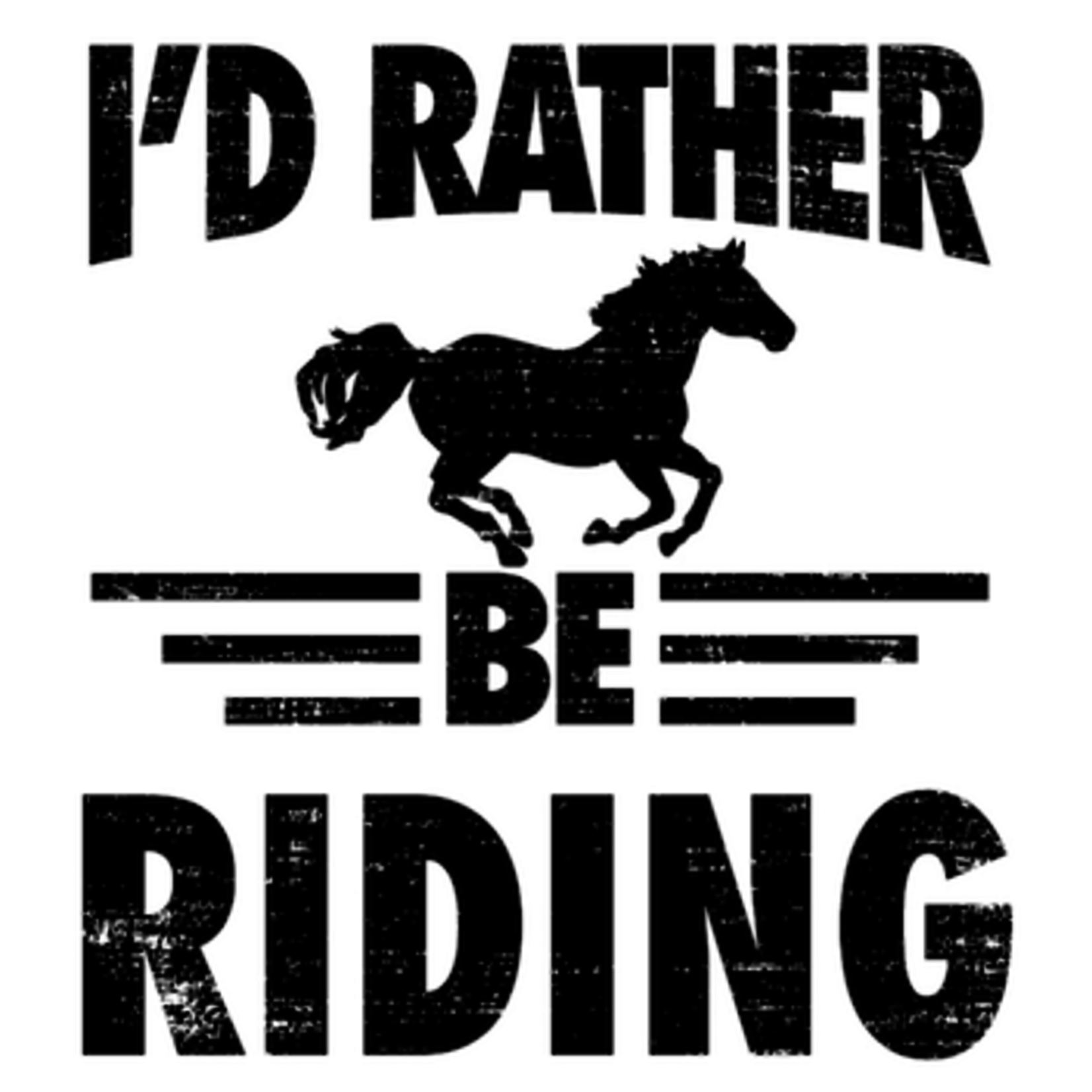 Can-Pro I'd Rather Be Riding Car Decal