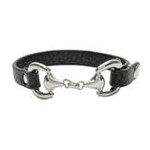 AWST International Leather Snaffle Bit Bracelet