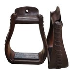 Ger-Ryan Leather Wrapped Western Stirrup