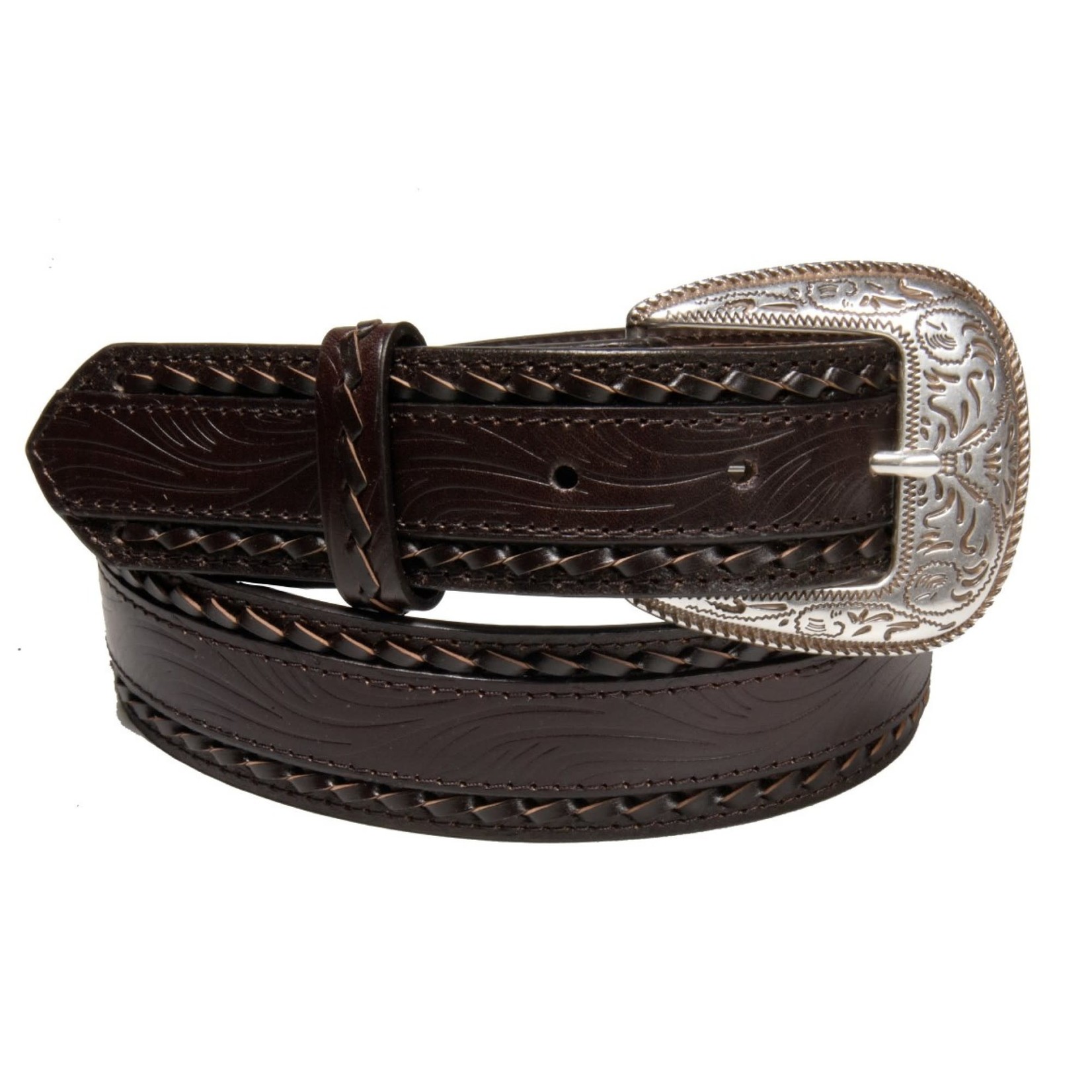 AndWest Embossed Edge Leather Belts