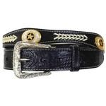 Modestone Contoured Concho Leather Belt