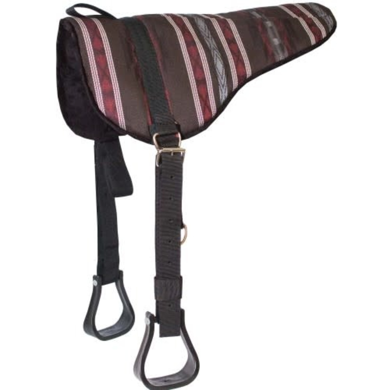 Mustang Herculon Bareback Pad with Stirrups - Apache Black