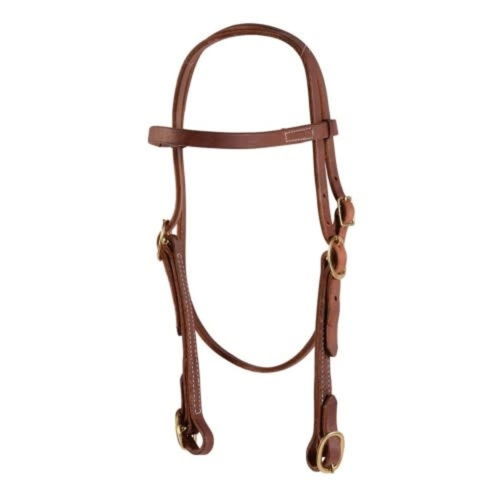 Western Rawhide Browband Headstall with Buckles