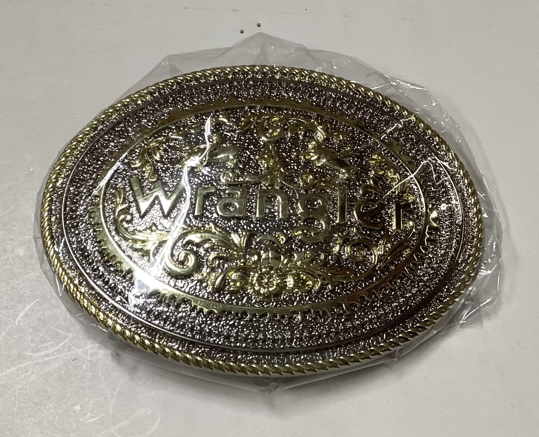 Wrangler Belt Buckle Stick and Stone Tack Shop