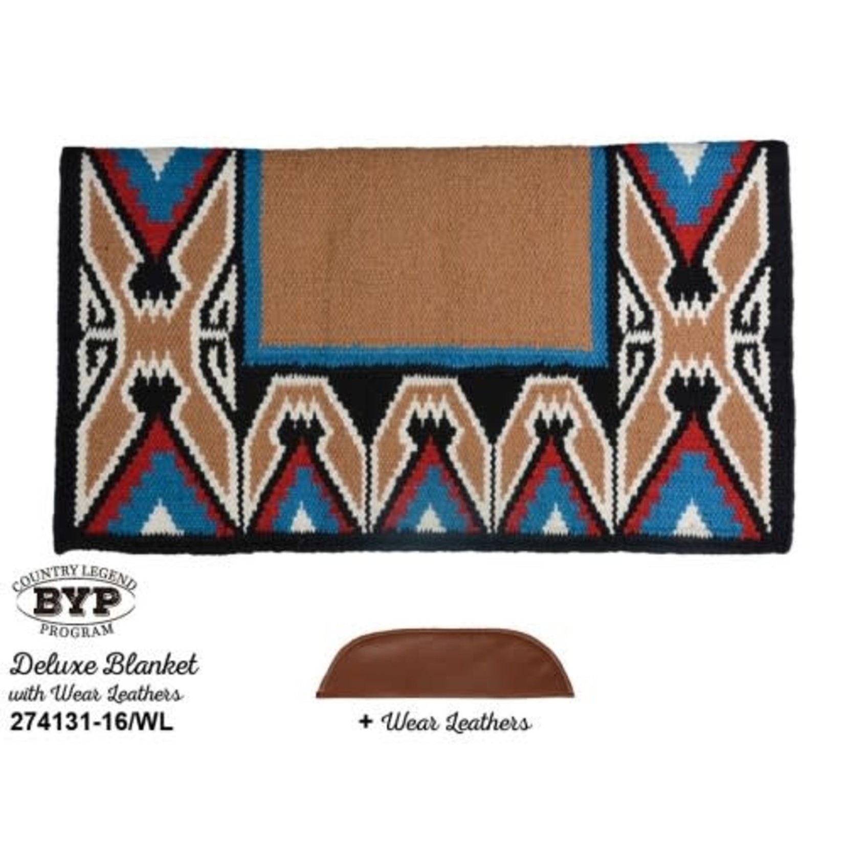 Country Legends Teepee Saddle Blanket 100% Wool