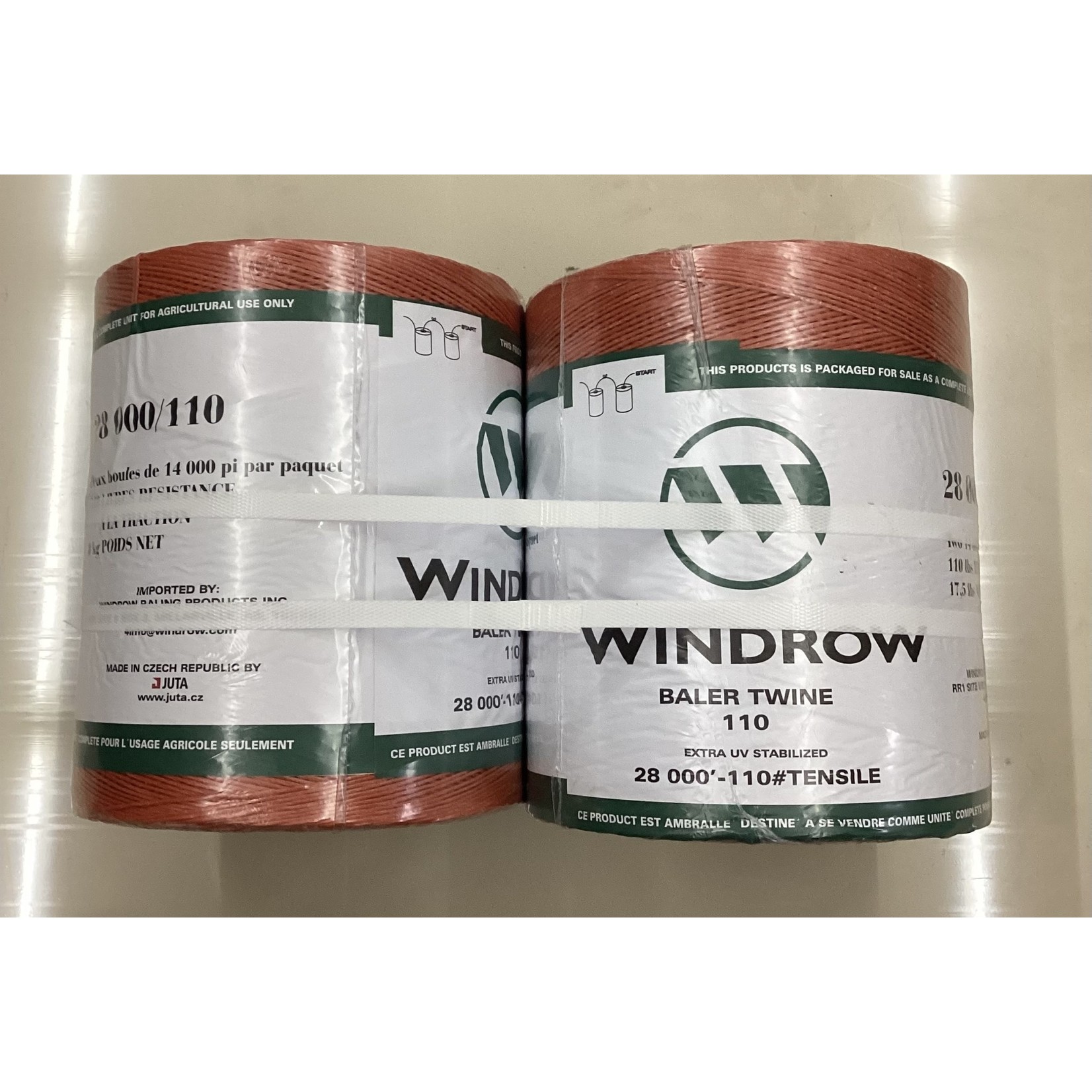 WINDROW Plastic Twine 28,000 TS 110 Orange