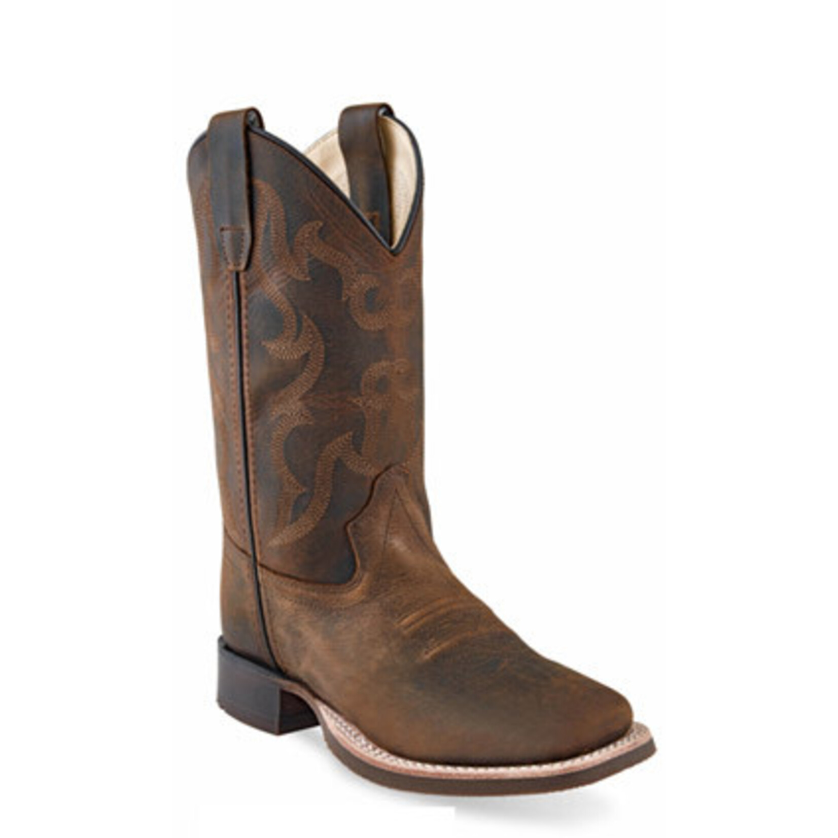 Old West Youth Broad Square Toed Boot