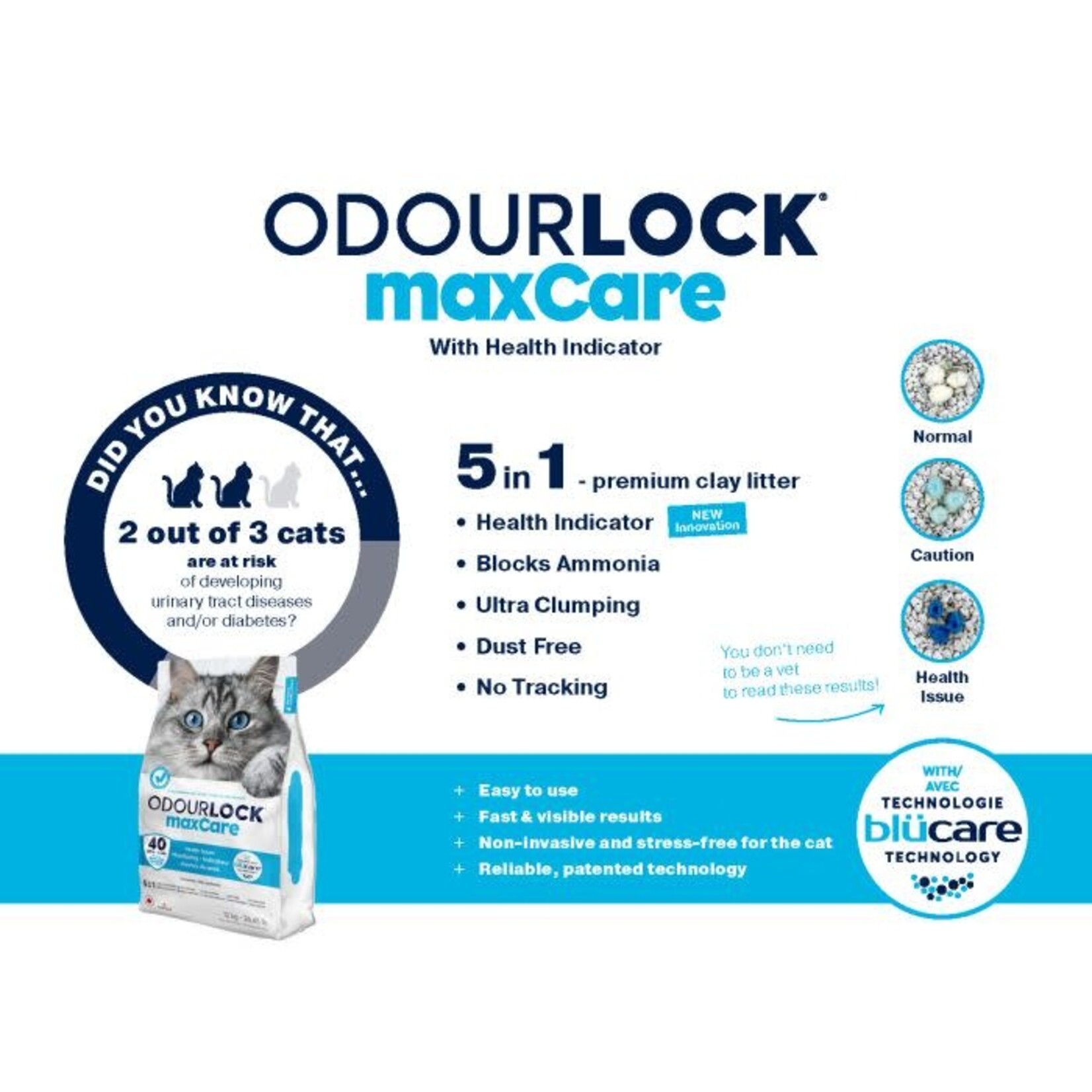 Odourlock Ultra Premium Clumping Cat Litter maxCare