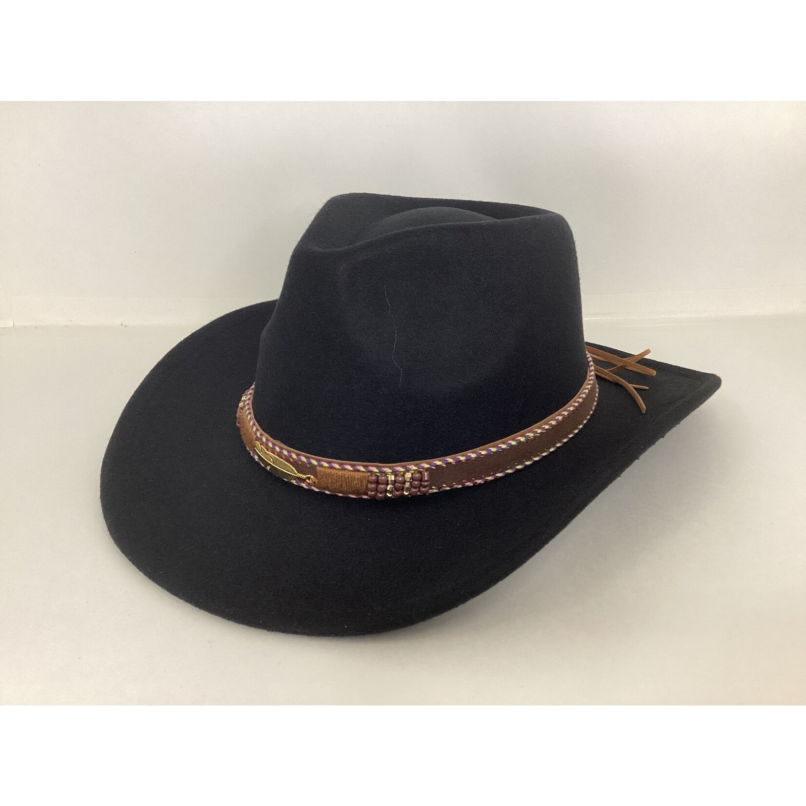 Modestone Faux Suede Akubra Crown Hat