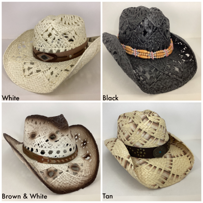 Straw Cowboy Hats - Stick and Stone Tack Shop