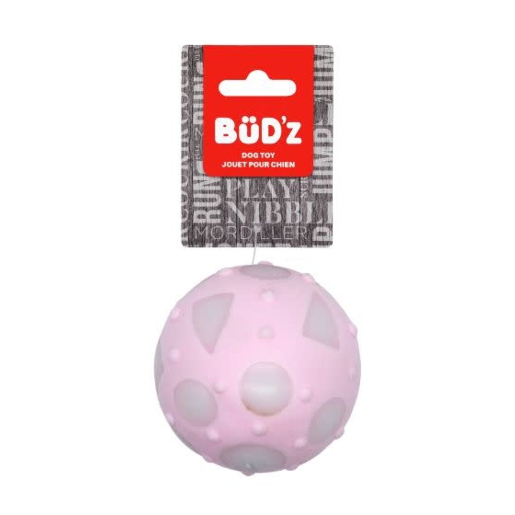 BUD'z BUD'z Large Rubber Ball - Pink