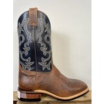 Canada West Boots 8617 Mens Brahma Roper Fine Rib Sole  Tan Bison