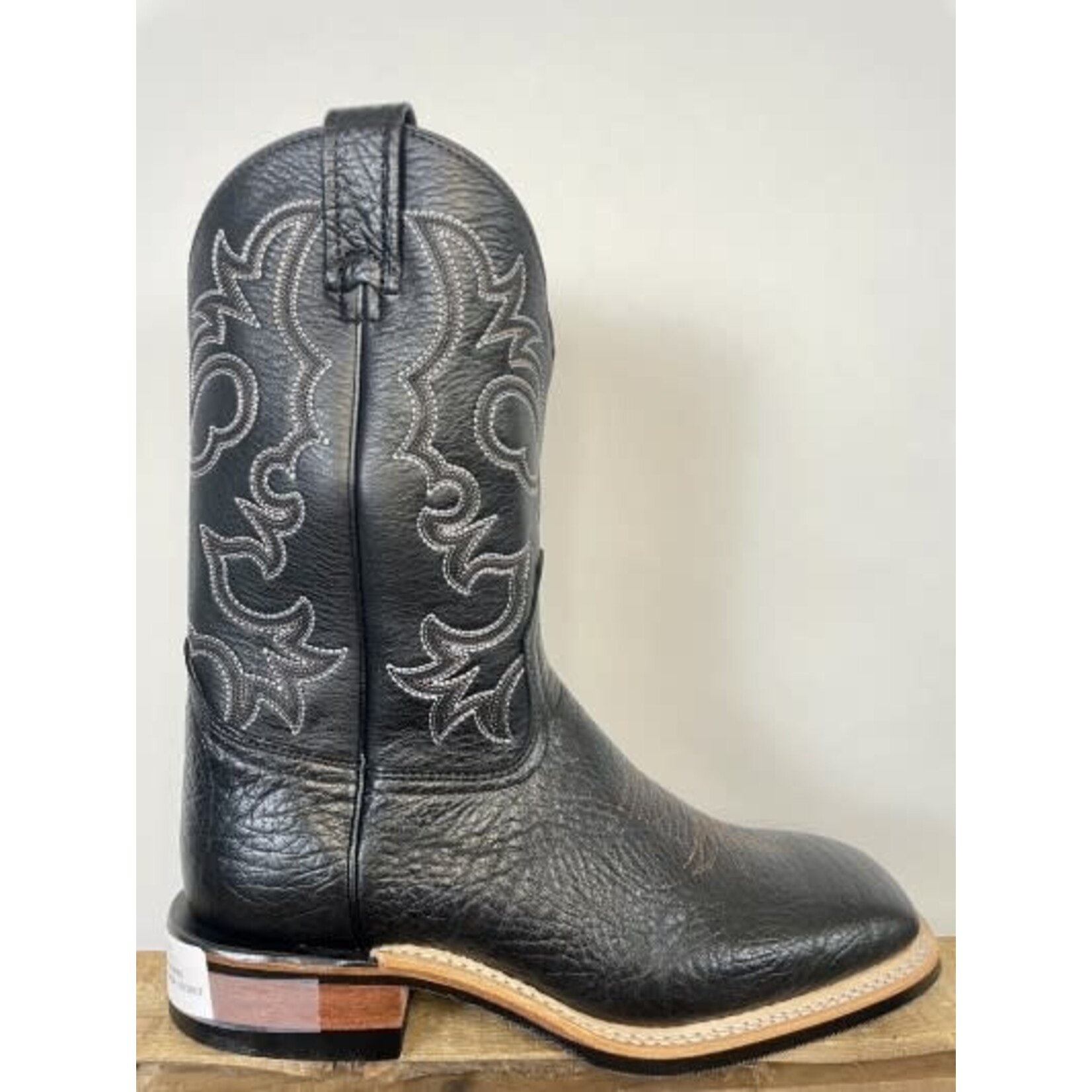 Canada West Boots 8615 Mens Brahma Roper Black Bullhide