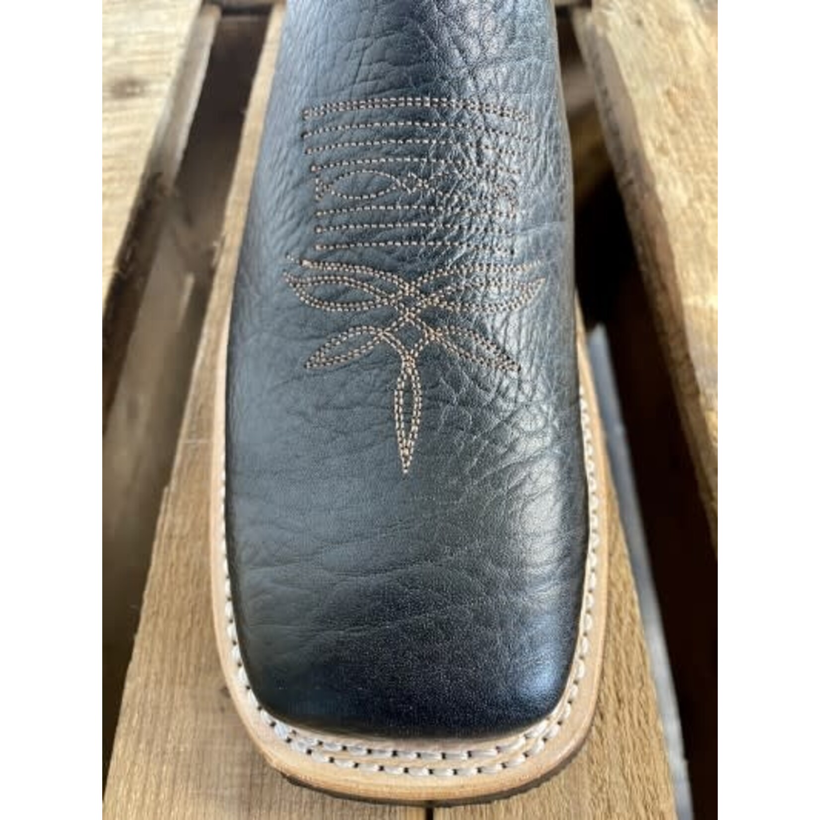 Canada West Boots 8615 Mens Brahma Roper Black Bullhide