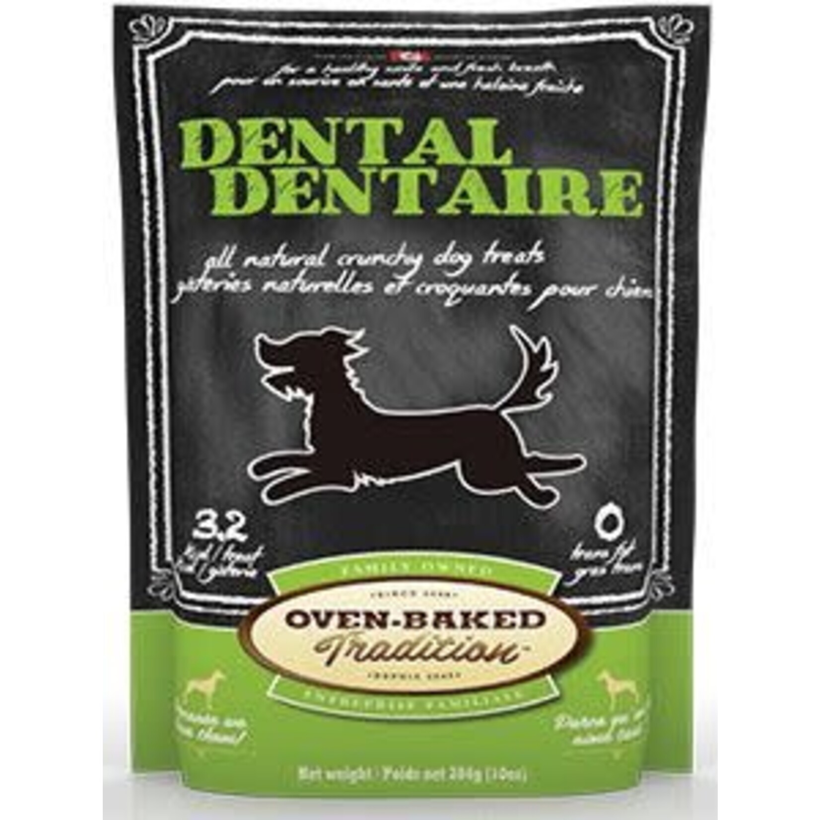 Oven-Baked Tradition OBT Dental Treat Dog 10oz/283gr