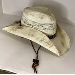 Modestone White Straw Hat -Smudge