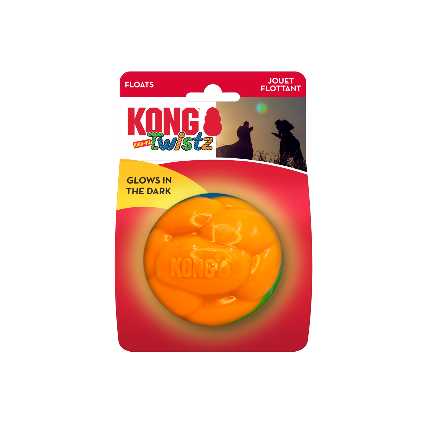 KONG Twistz High Viz Ball Large