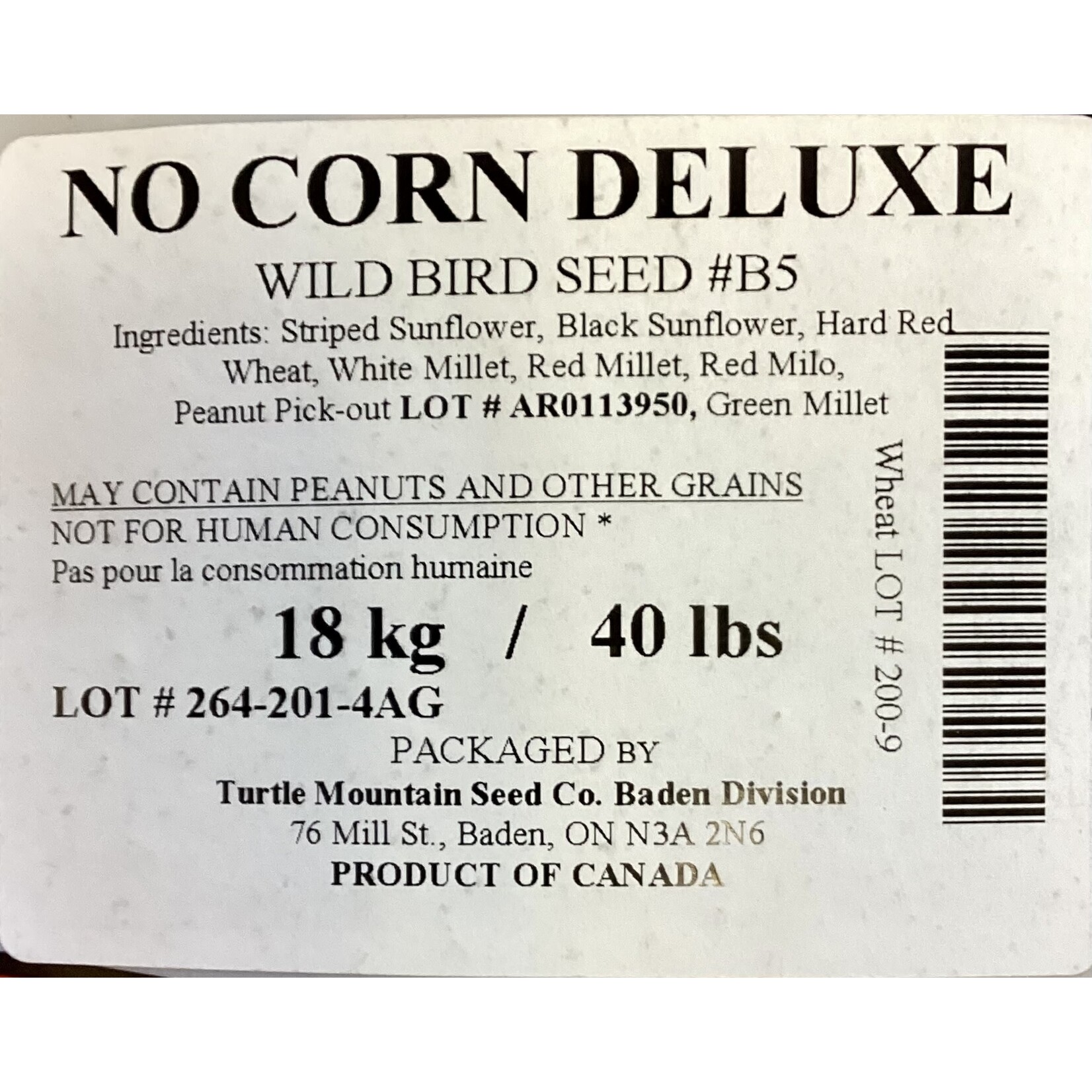 Baden Baden No Corn Deluxe Bird Mix 18kg