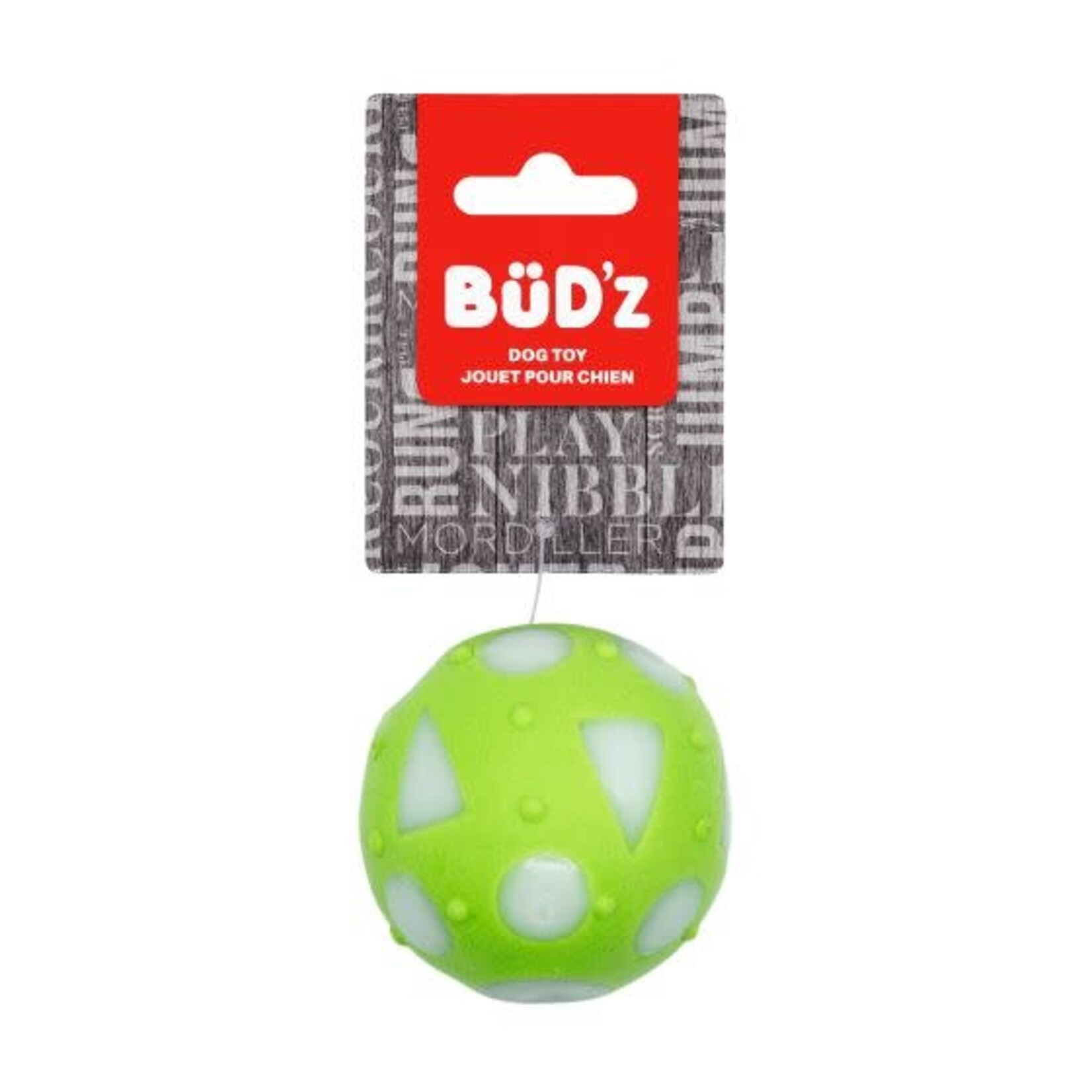 BUD'z Bud'z Rubber Ball Dog Toy
