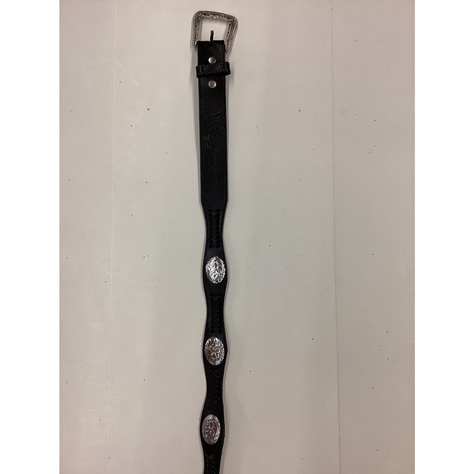 Modestone Contoured Concho Leather Belt