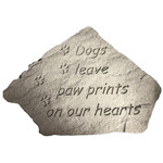iMARC Memorial Stone - Dogs Leave Paw Prints Large
