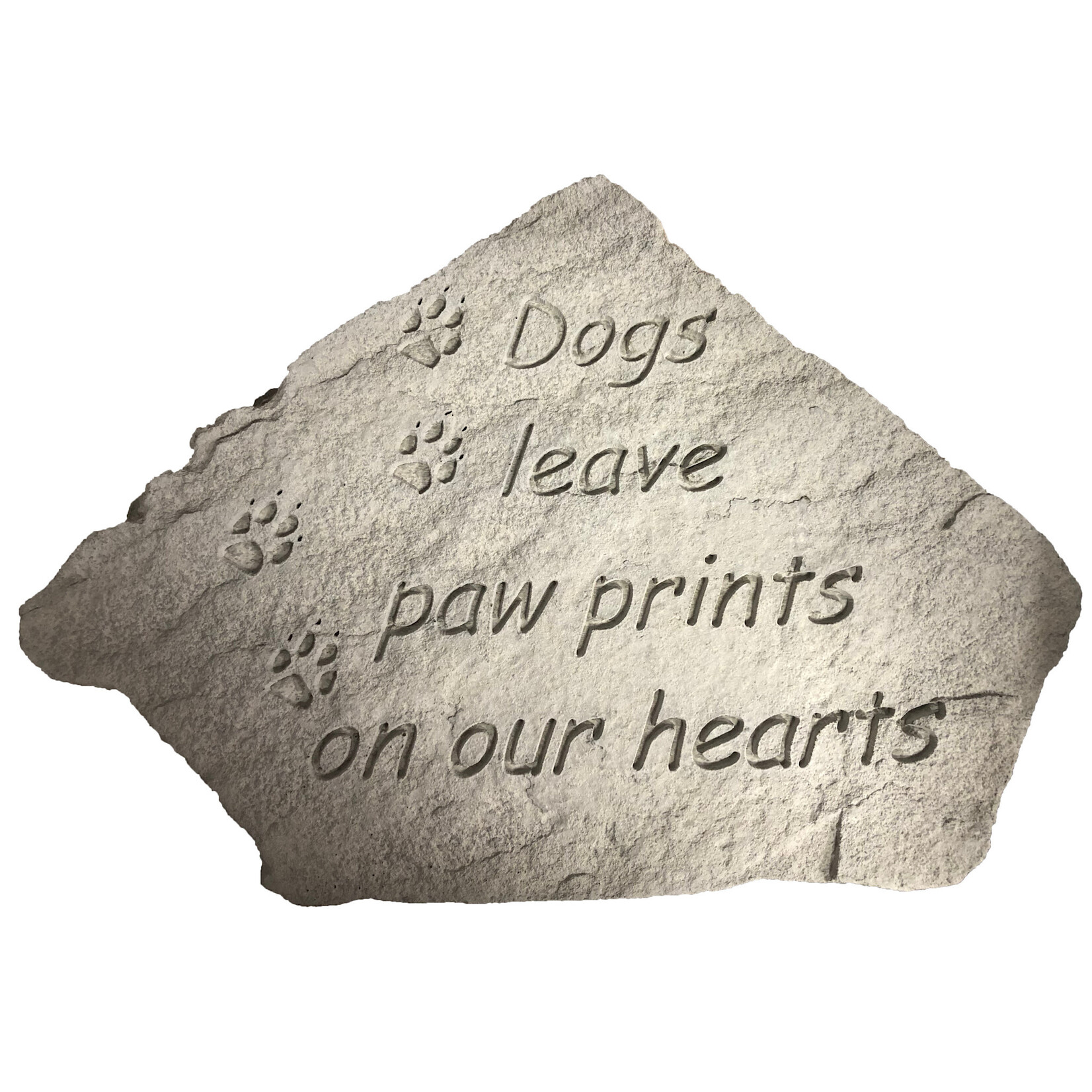 iMARC Memorial Stone - Dogs Leave Paw Prints Large