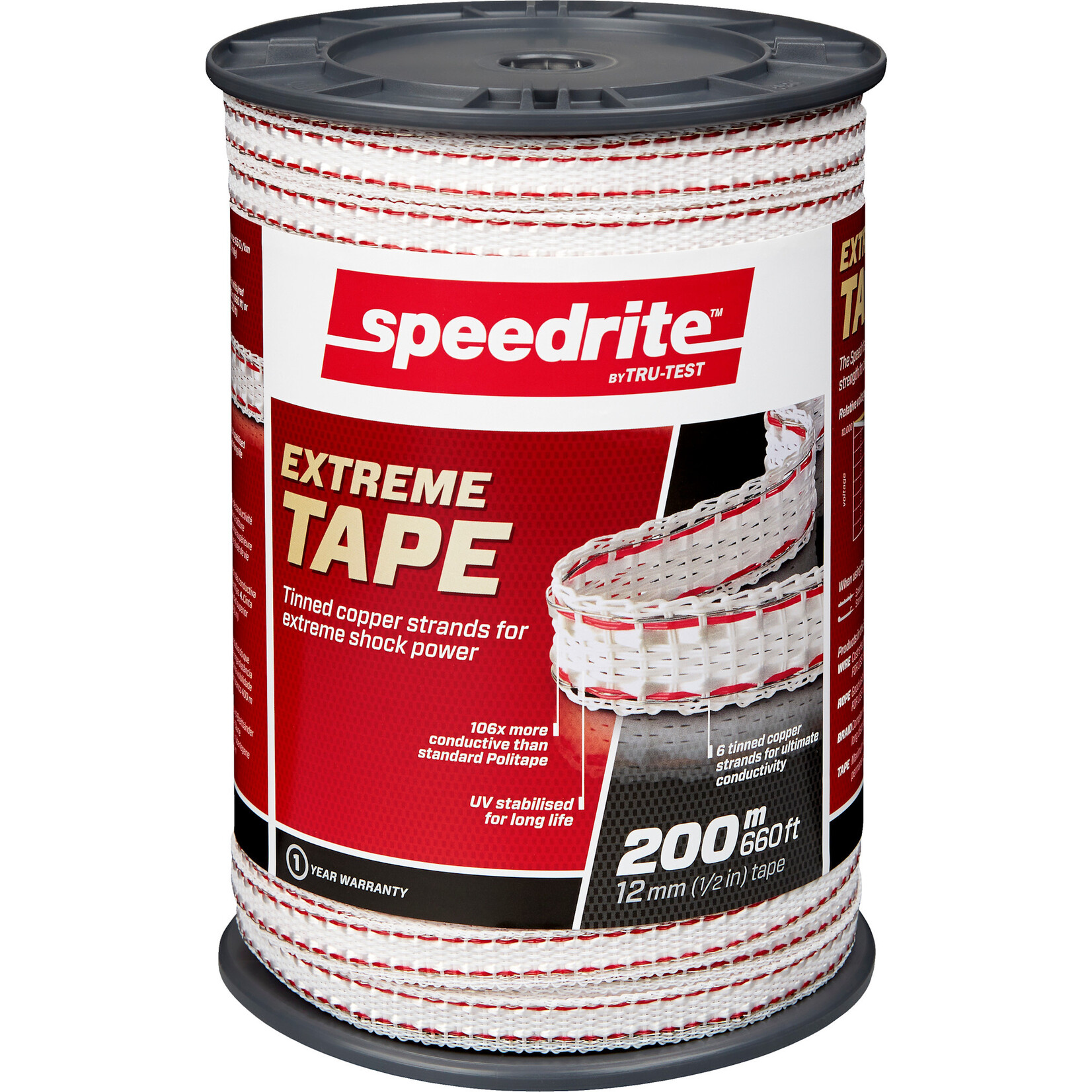 Speedrite Extreme Tape - White - 1/2" x 1320'