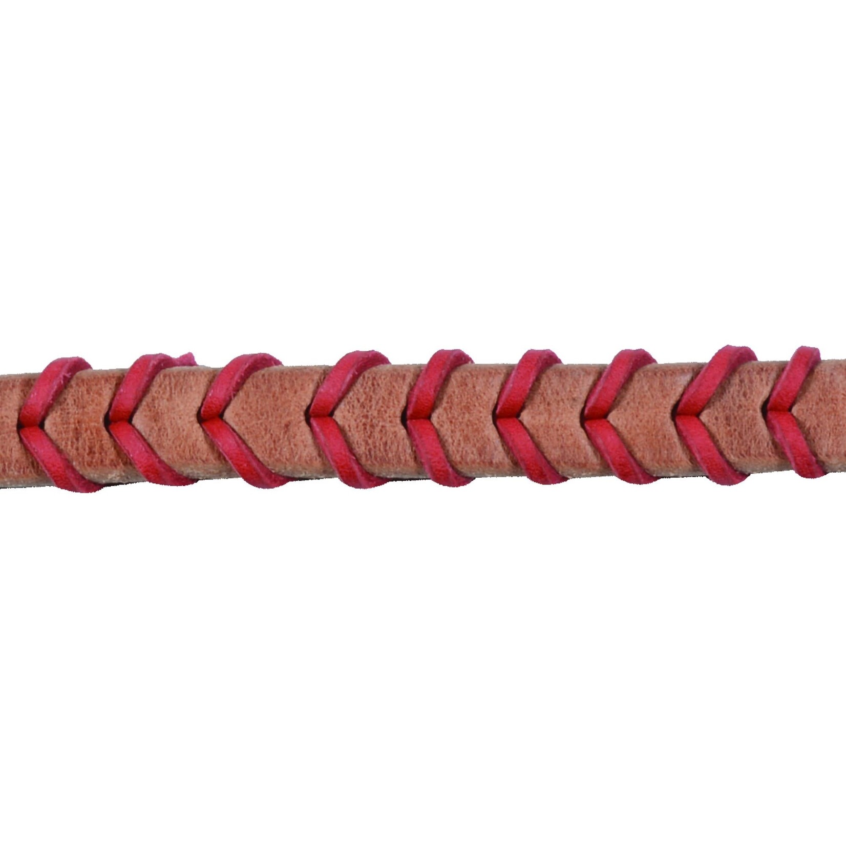 Western Rawhide Harness Leather Braided Barrel Reins