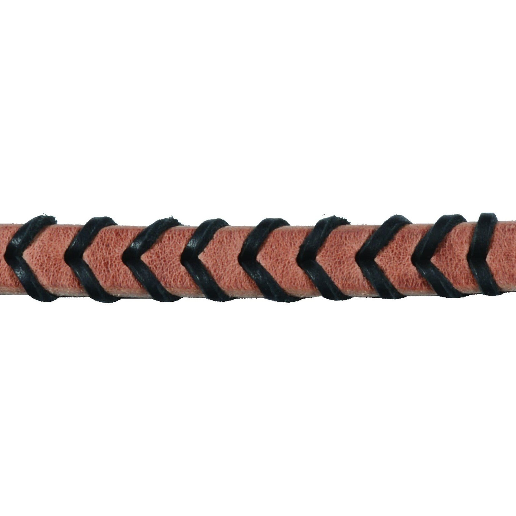 Western Rawhide Harness Leather Braided Barrel Reins