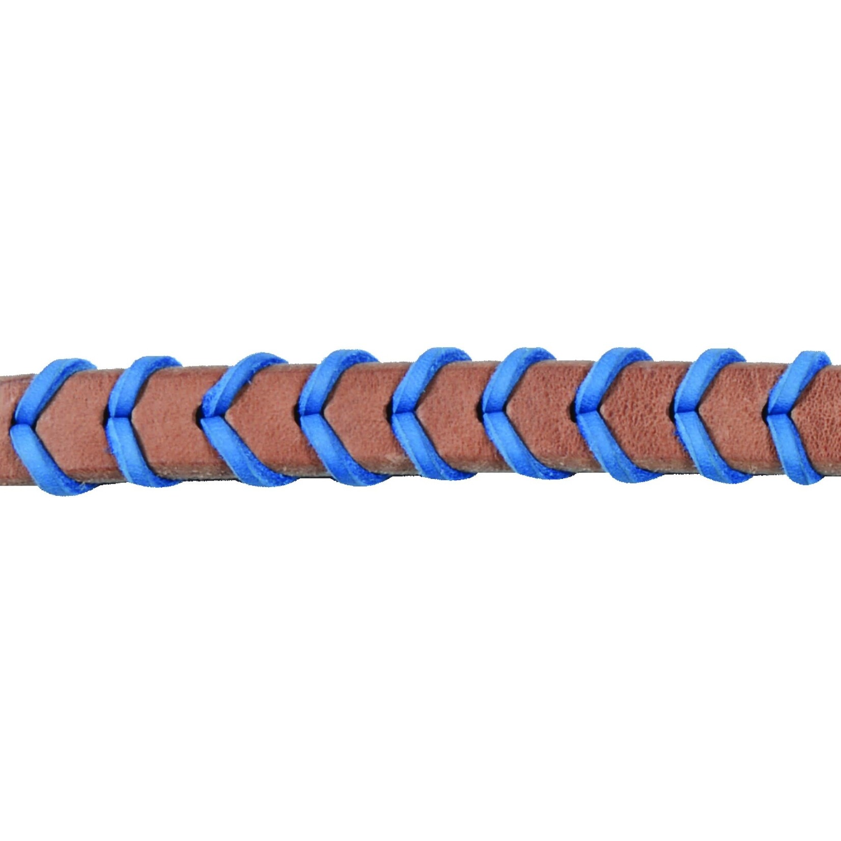 Western Rawhide Harness Leather Braided Barrel Reins