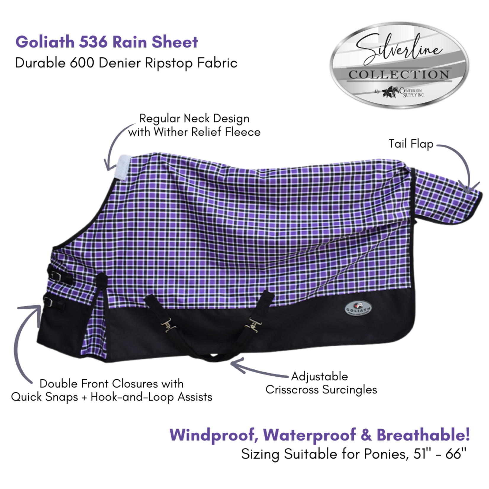 Centurion Supply Goliath 1200D Pony Rainsheet