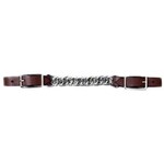Sierra Nickel Plated Flat Curb Chain Strap - 3.5"