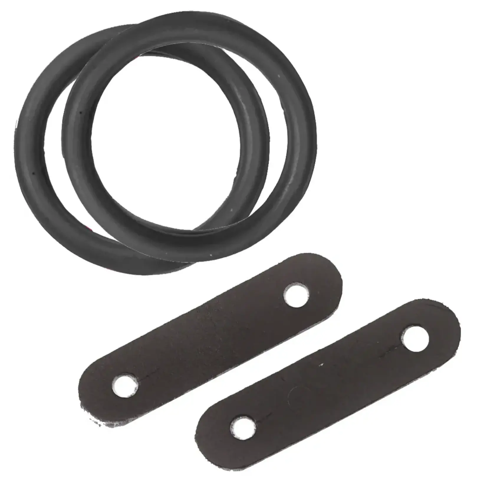 Equi-Essentials Peacock Rubber Band/Leather Loop - Pairs