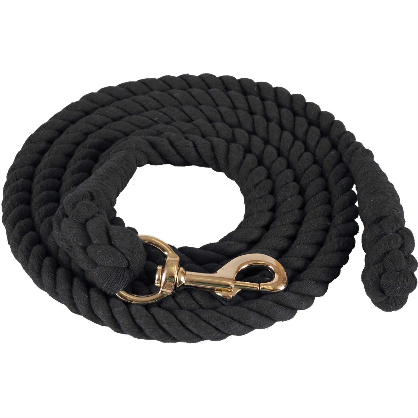 Western Rawhide Cotton Lead Rope with Brass Plated Bolt Snap