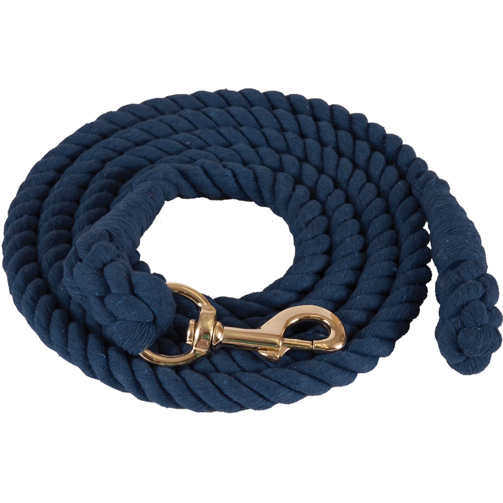 Western Rawhide Cotton Lead Rope with Brass Plated Bolt Snap
