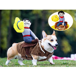 Modestone Lucky Luke Cowboy On Saddle - Medium Pet Costume