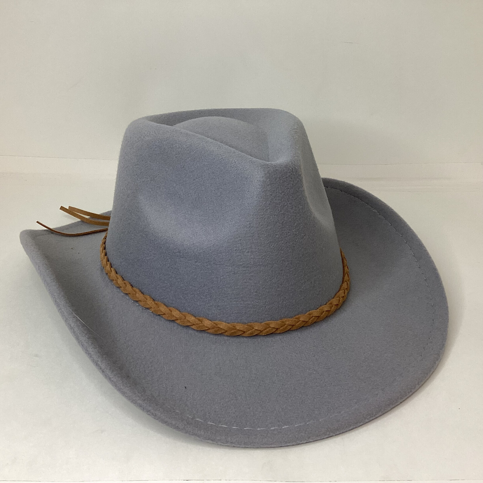 Modestone Faux Suede Akubra Crown Hat
