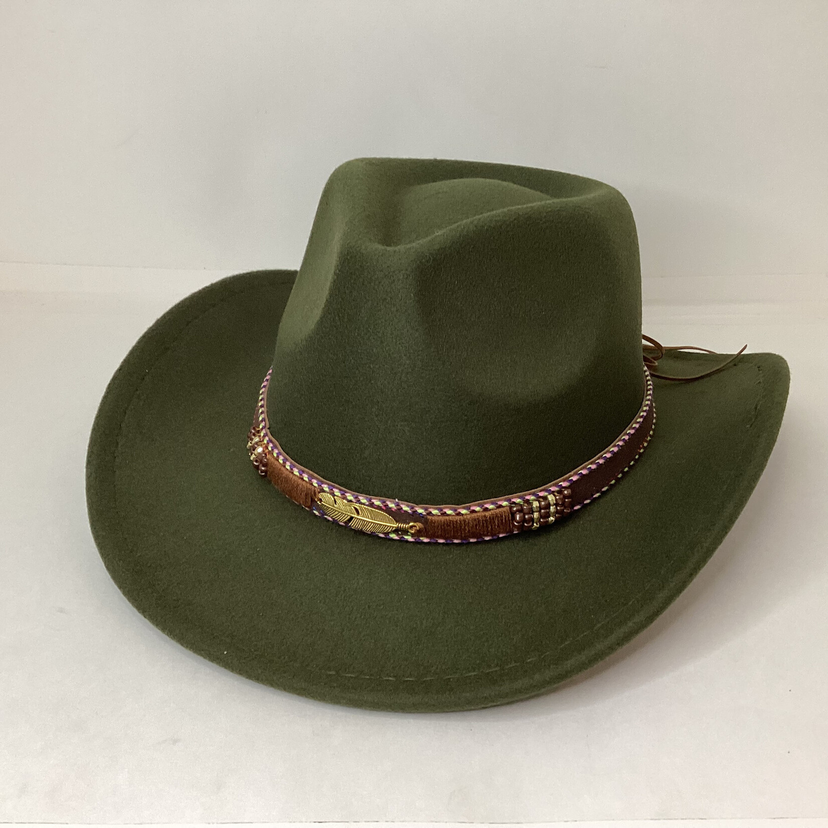Modestone Faux Suede Akubra Crown Hat