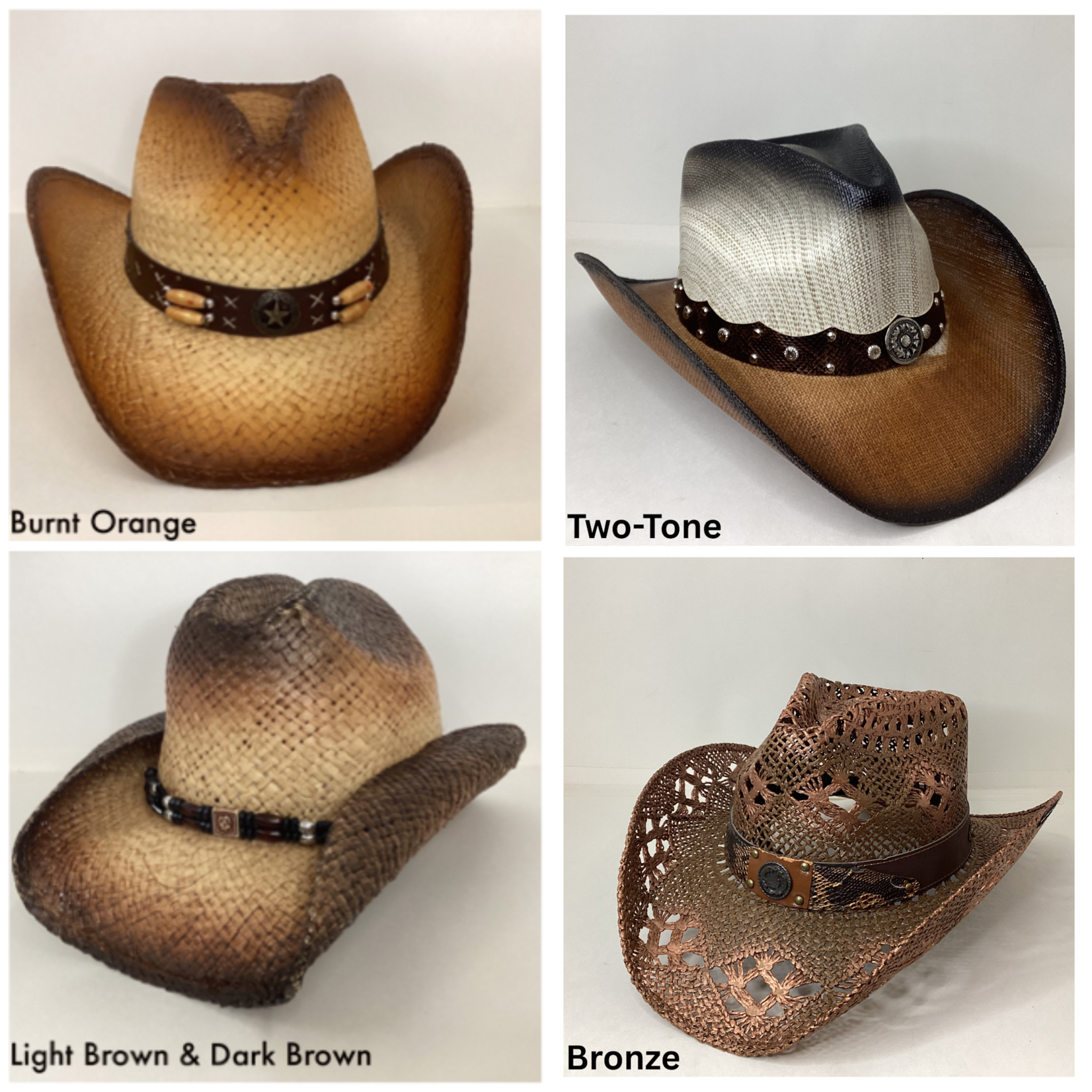 Modestone Straw Cowboy Hats